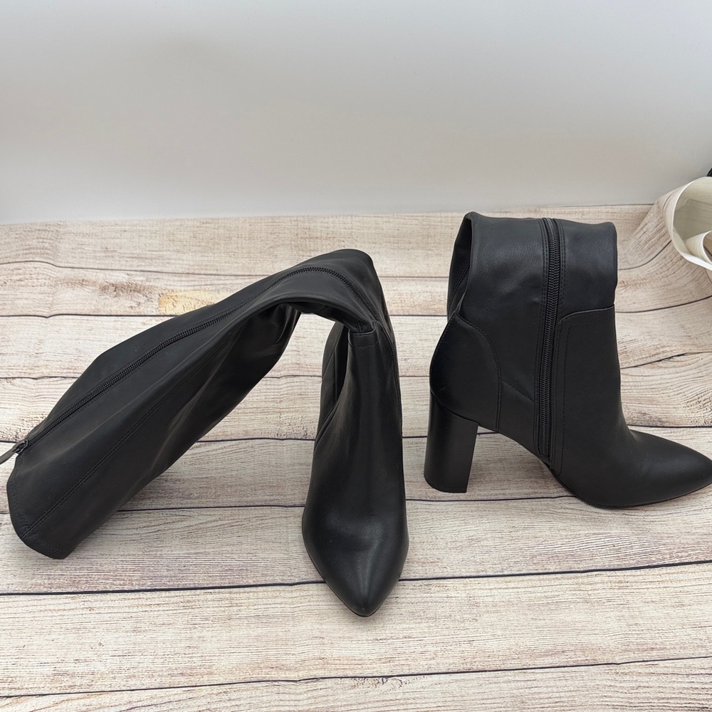 Franco Sarto Black Heeled Boots